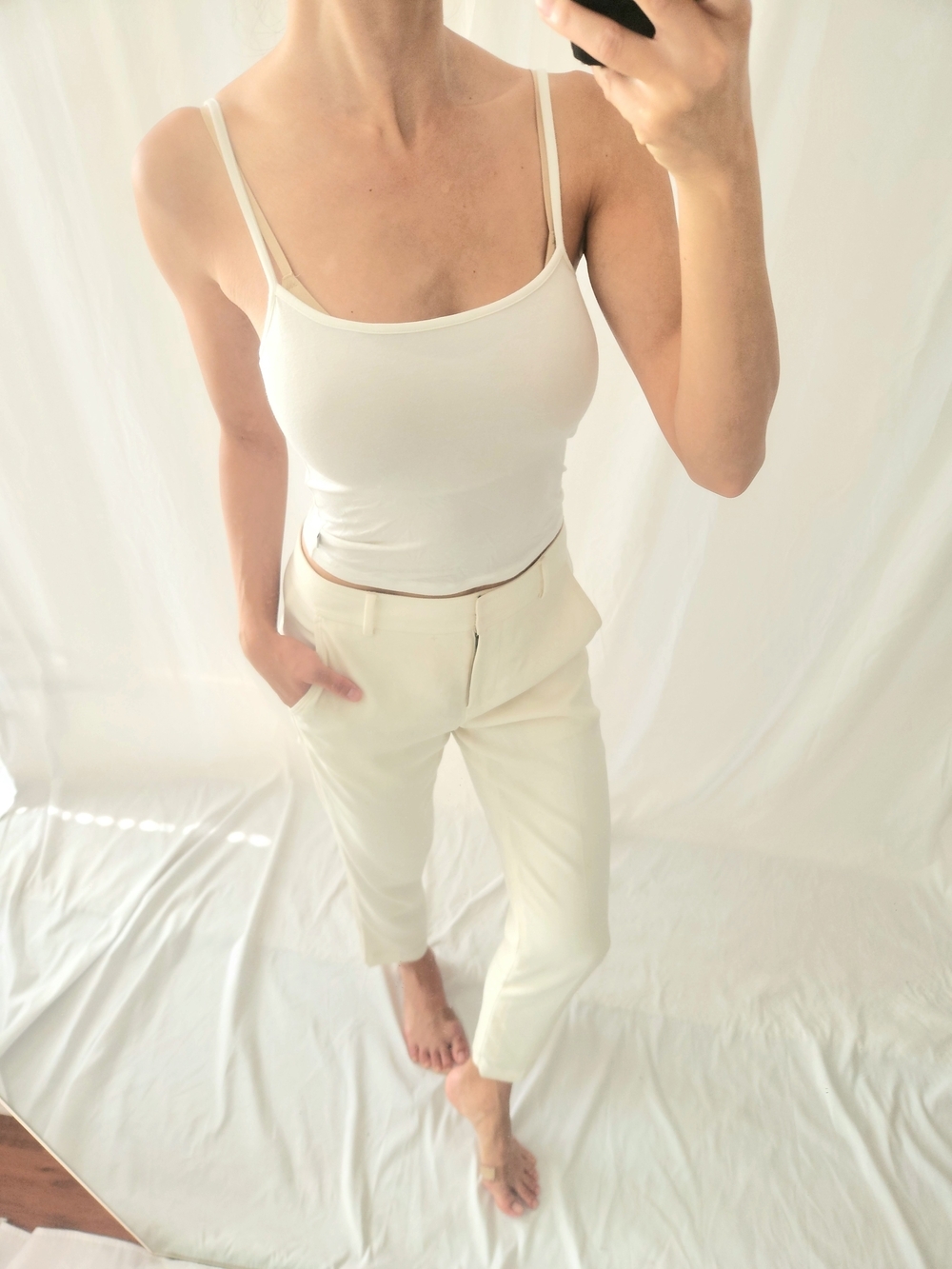 SKIMS Cream Double-Strap Slim Camisole